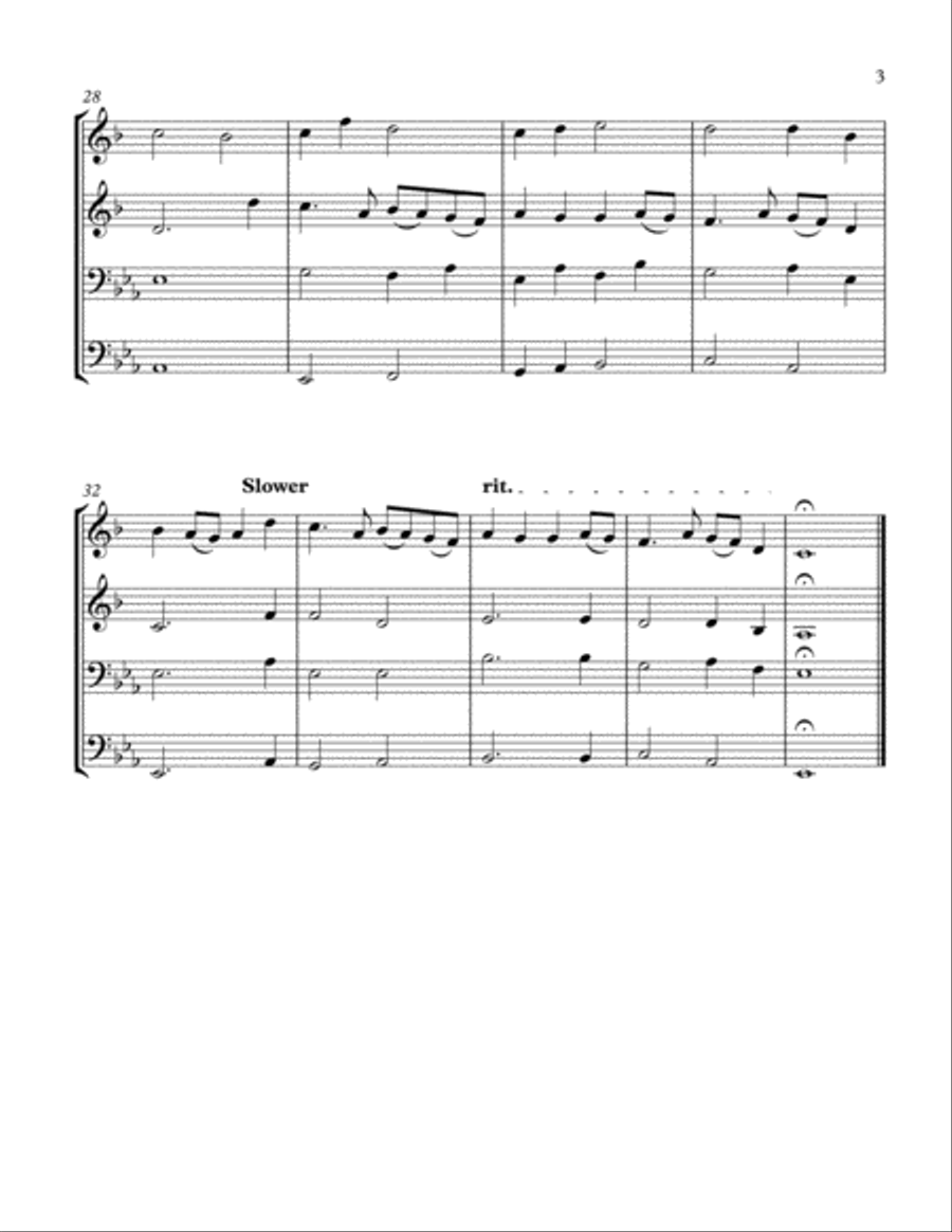 MacPherson's Lament (Brass Quartet) Brass Quartet scores gallery preview page 3