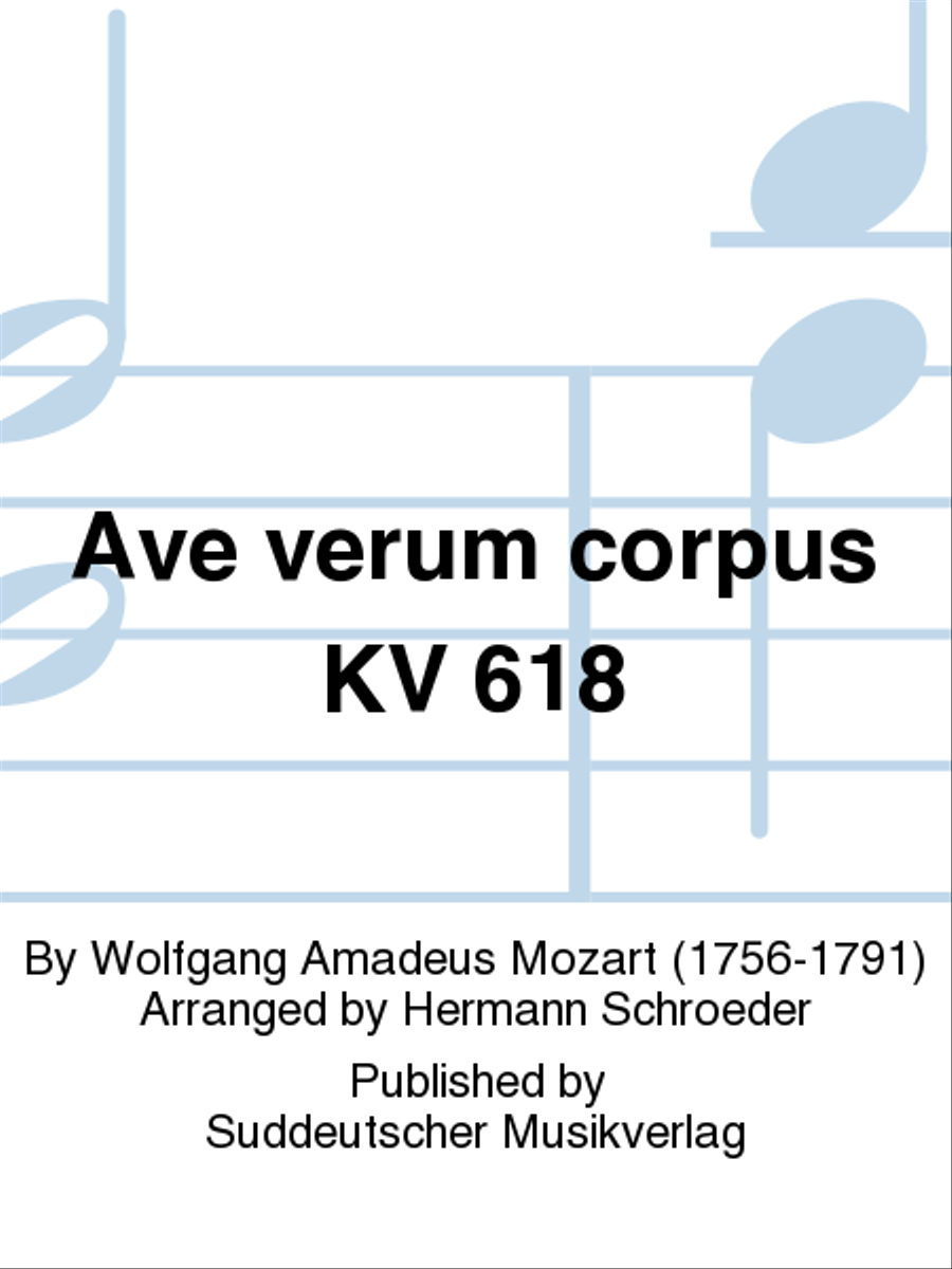 Ave verum corpus KV 618 TTBB scores gallery preview page 1