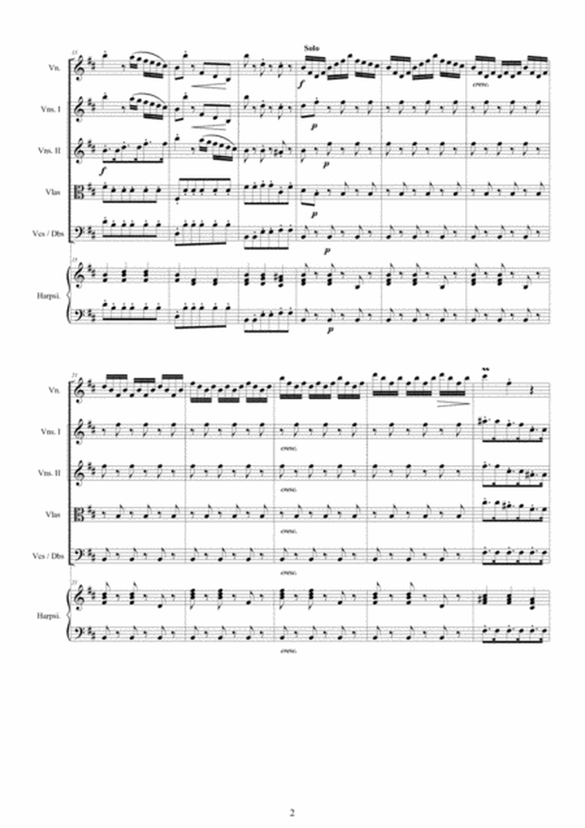 Vivaldi - Violin Concerto in B minor RV 384 for Violin, Strings and Harpsichord image number null