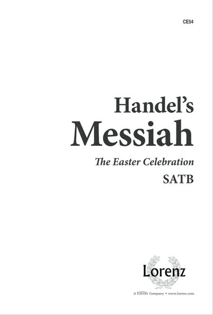 Handel's Messiah - The Easter Celebration 4-Part scores gallery preview page 1