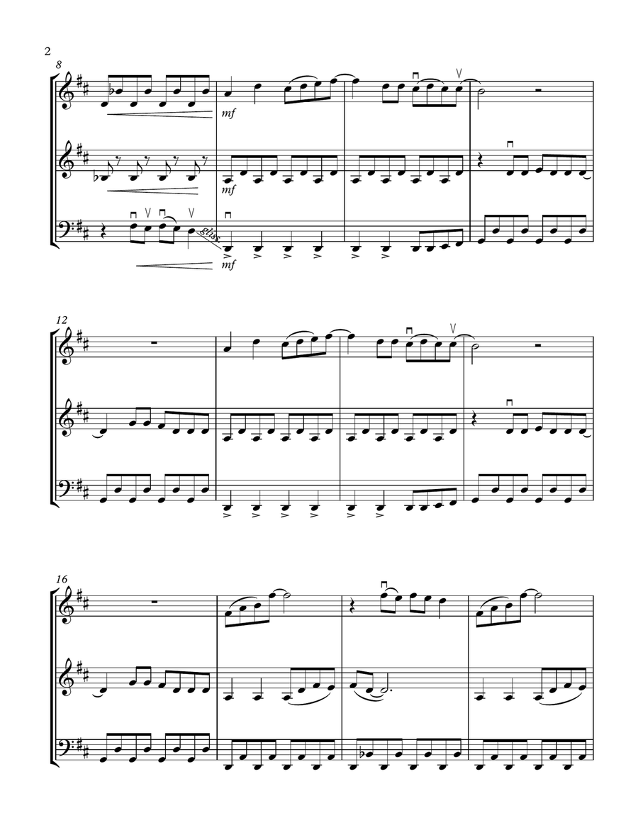 Mamma Mia String Trio scores gallery preview page 2