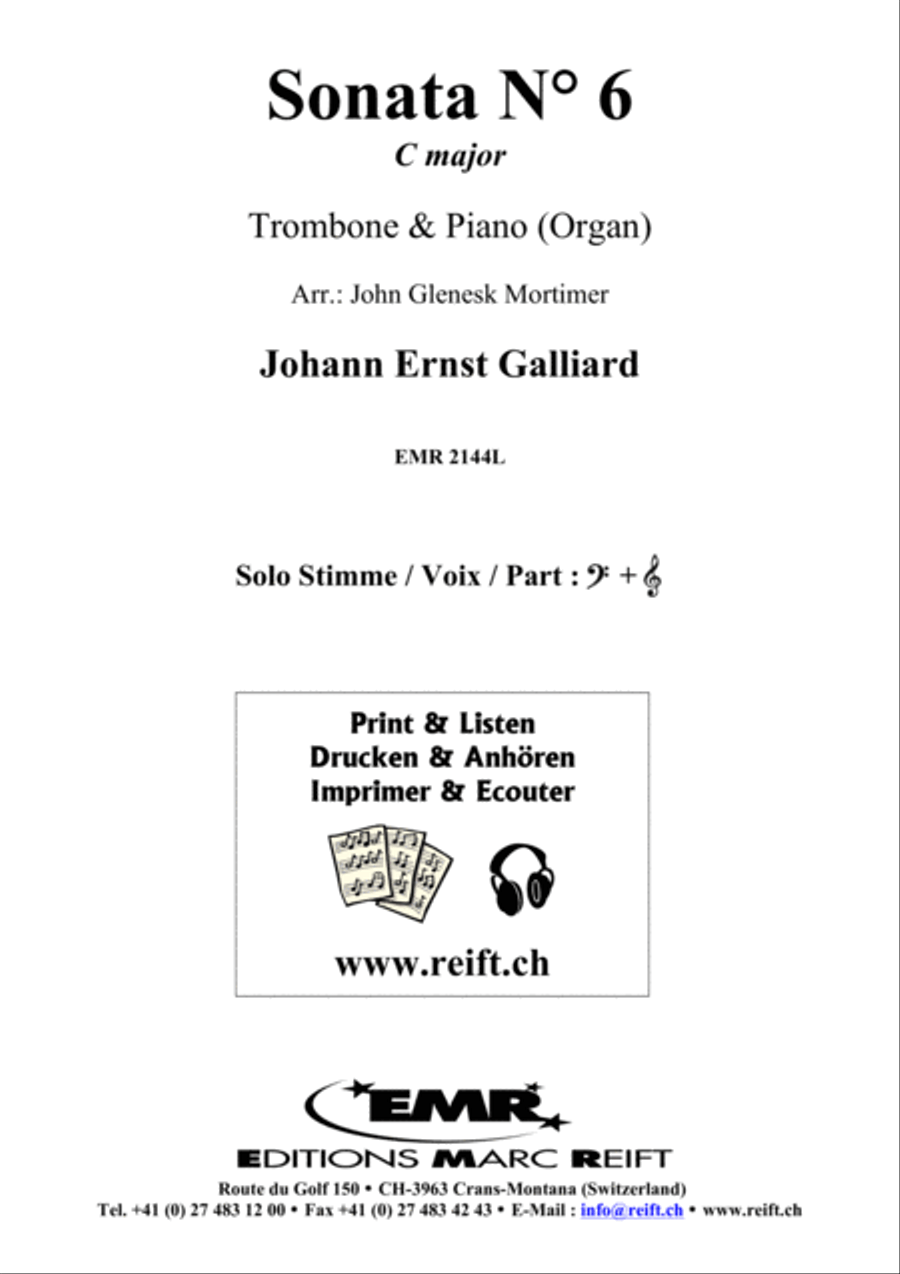Sonata No. 6 in C Major Organ scores gallery preview page 2