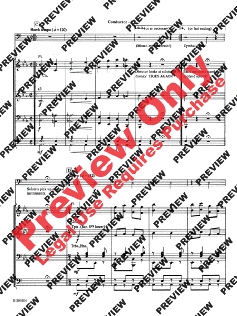 Second Concerto for Faculty and Band Concert Band scores gallery preview page 8