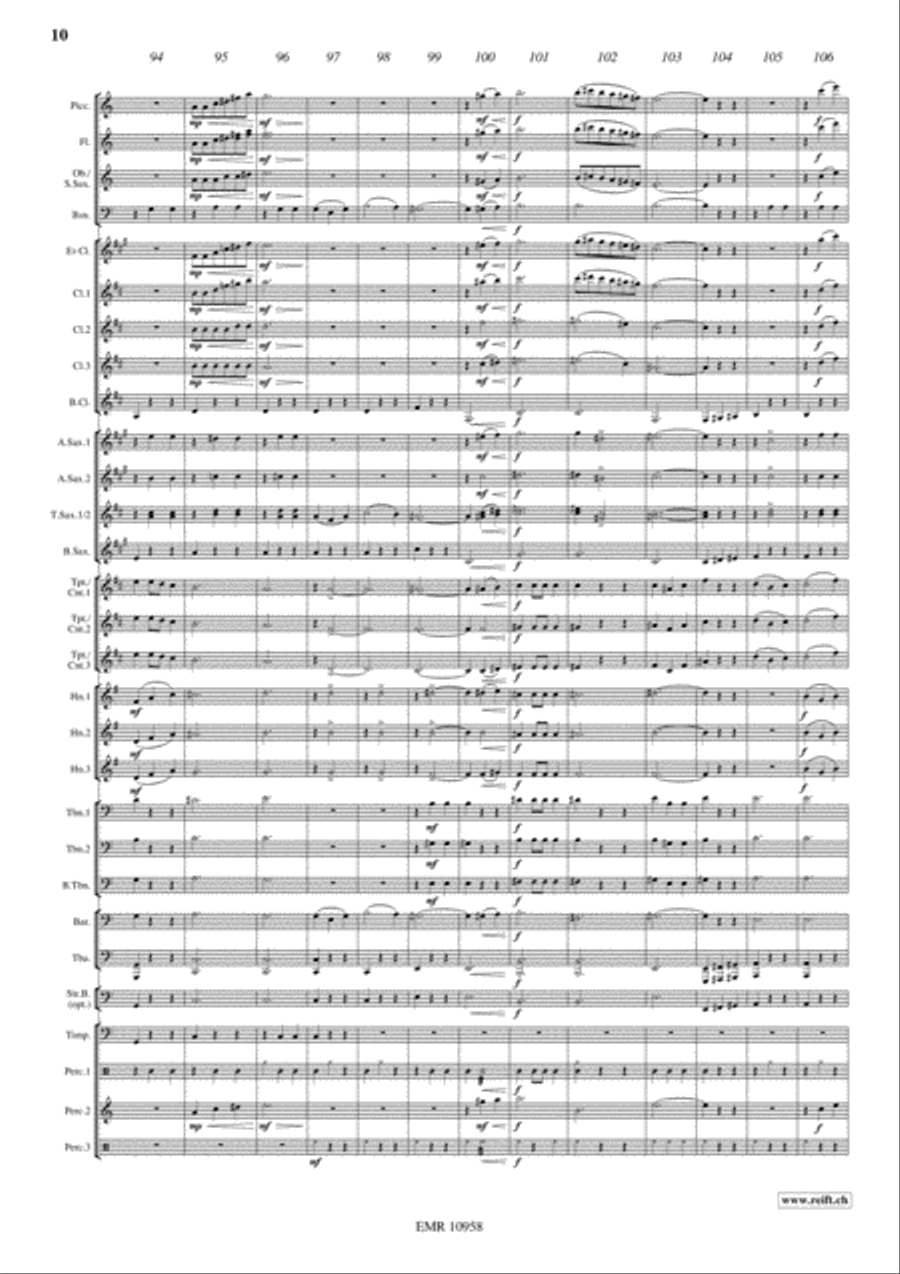 Vienna By Night Concert Band scores gallery preview page 11