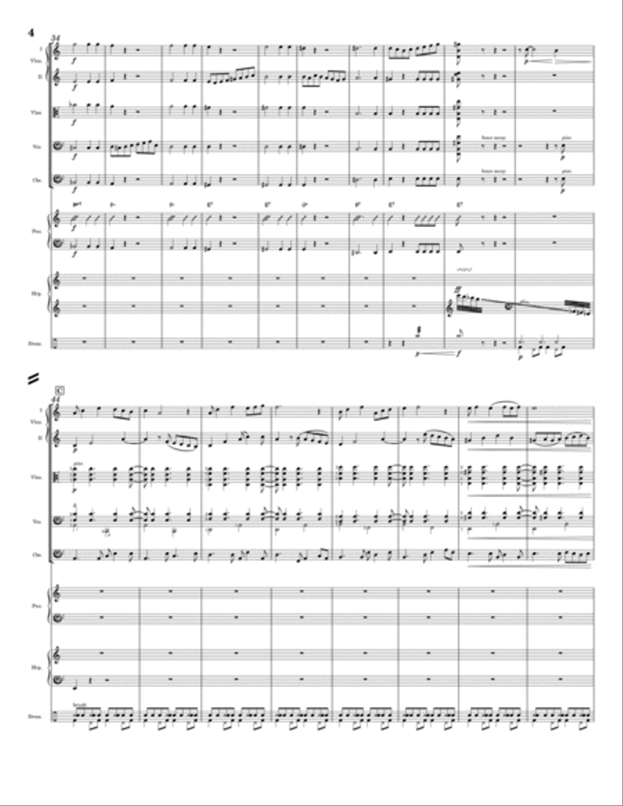 Mountains, Storms, & Saudade String Orchestra scores gallery preview page 4
