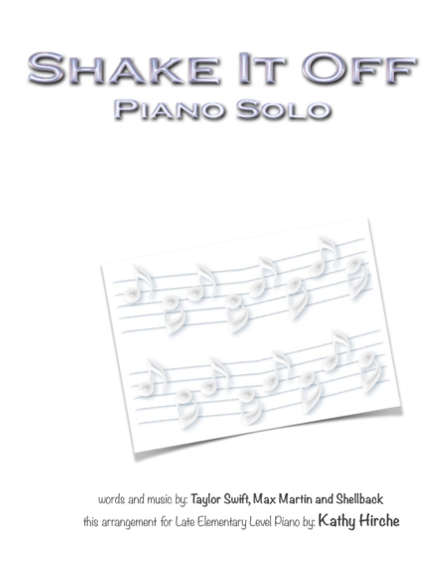 Shake It Off Easy Piano scores gallery preview page 1