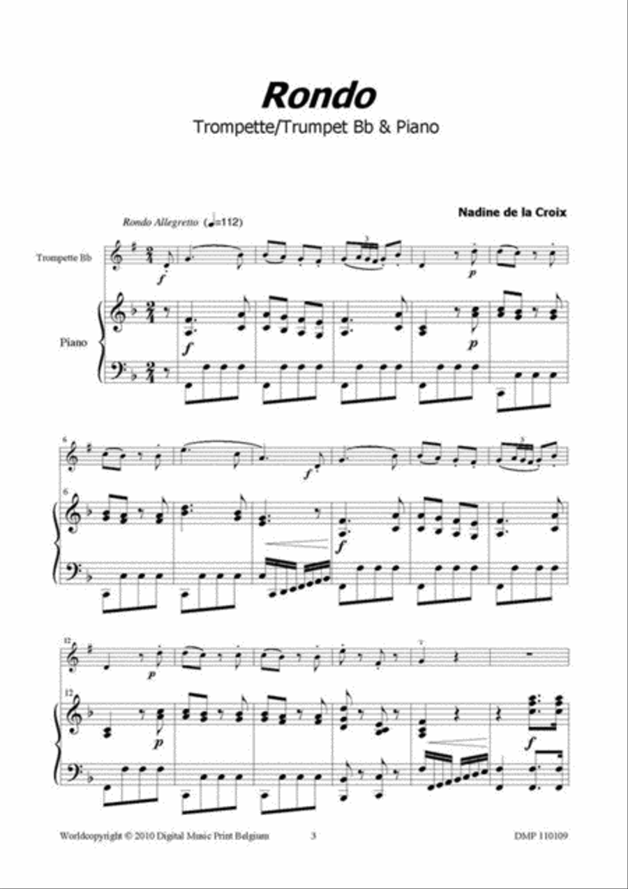 Rondo Trumpet Solo scores gallery preview page 2