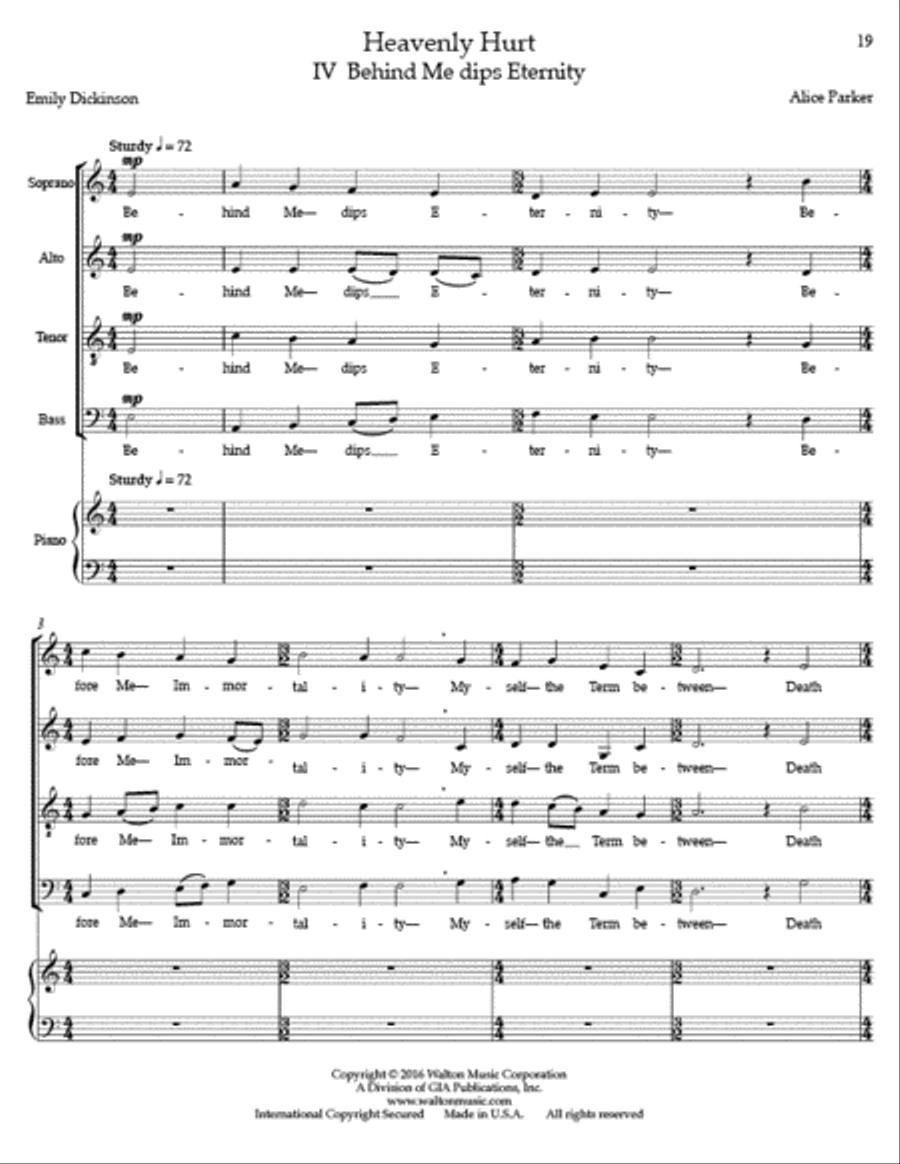 Heavenly Hurt (Vocal/Conductor Score) 4-Part scores gallery preview page 7