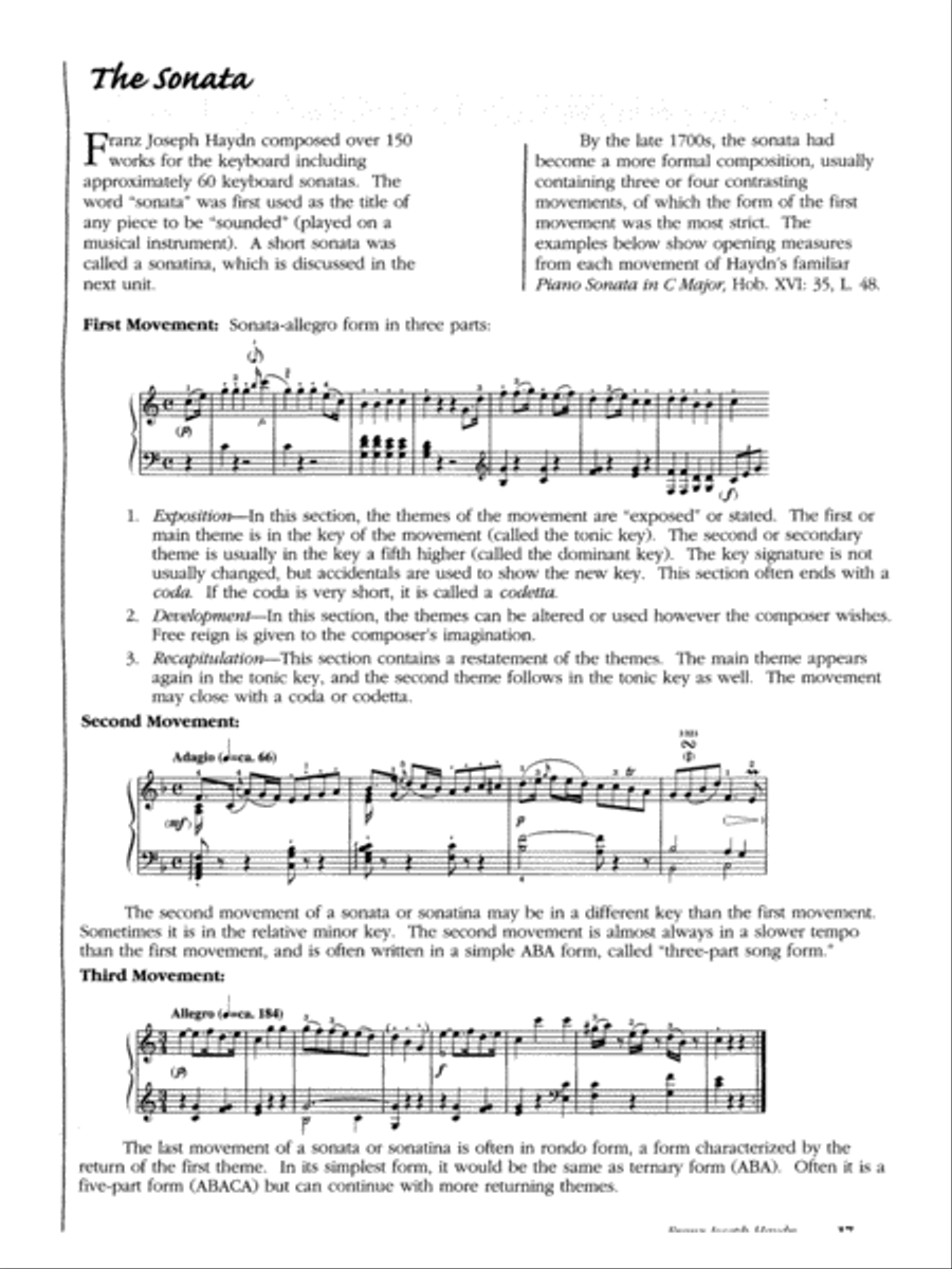 Meet the Great Composers, Book 1 Piano Solo scores gallery preview page 5