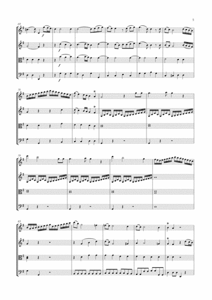 Abel - String Quartet in G major, Op.12 No.6 ; WK 72
