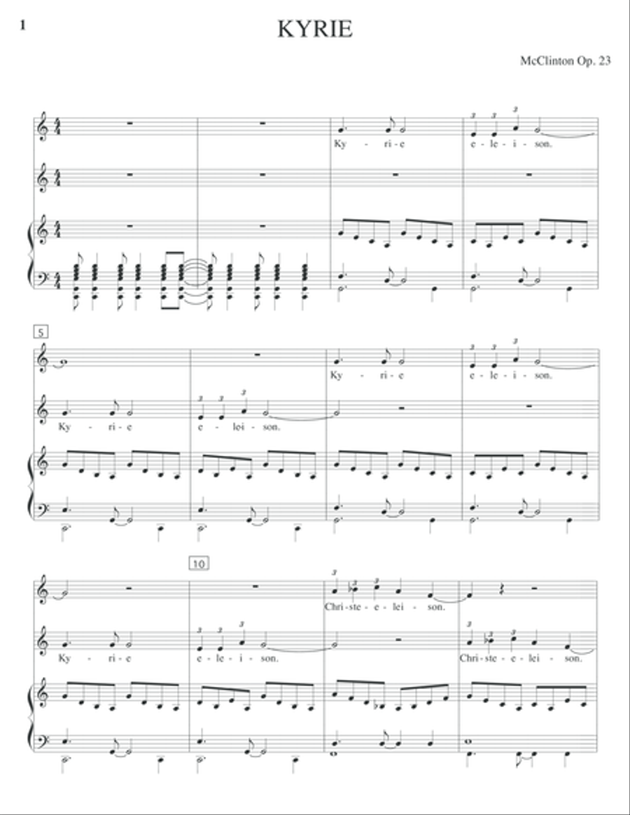 McClinton Mass for Worship Service Choir scores gallery preview page 4