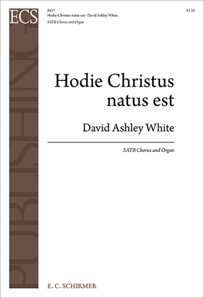Book cover for Hodie Christus natus est