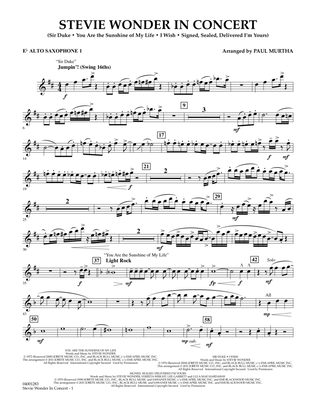 Stevie Wonder In Concert - Eb Alto Saxophone 1