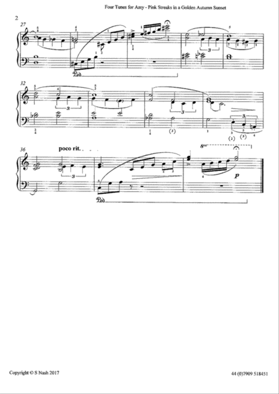 Four Tunes for Amy Piano Method scores gallery preview page 4