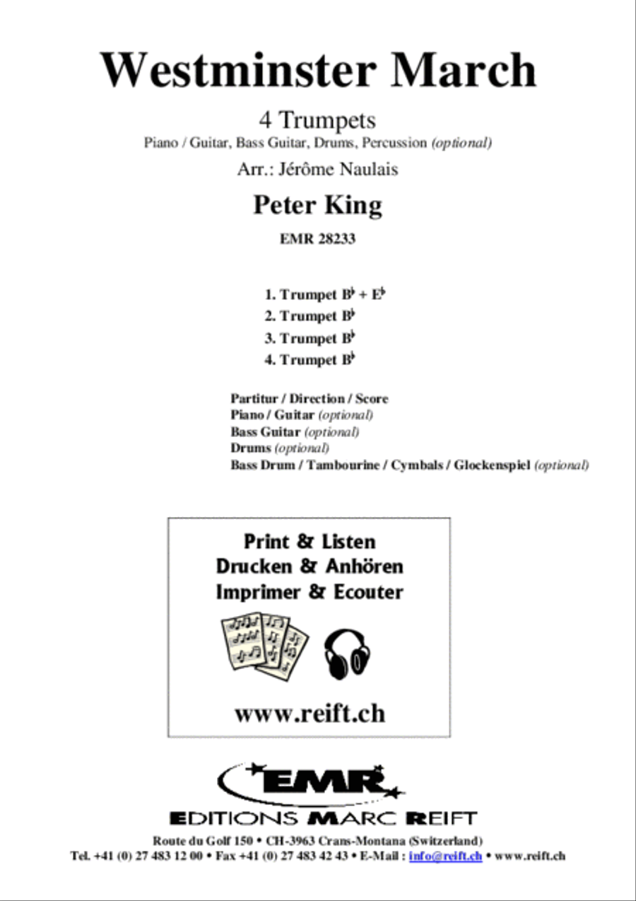 Westminster March Trumpet scores gallery preview page 2