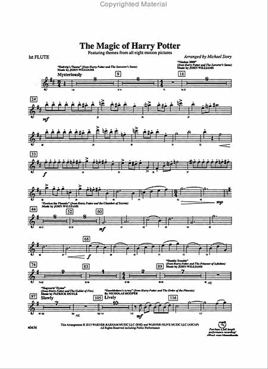 The Magic of Harry Potter Full Orchestra scores gallery preview page 6