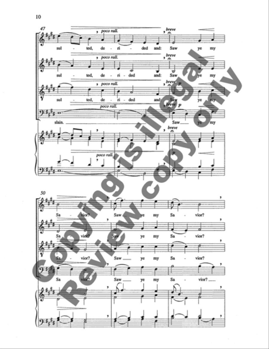 Three American Hymn-Tune Settings: 1. Saw Ye My Savior? 4-Part scores gallery preview page 21