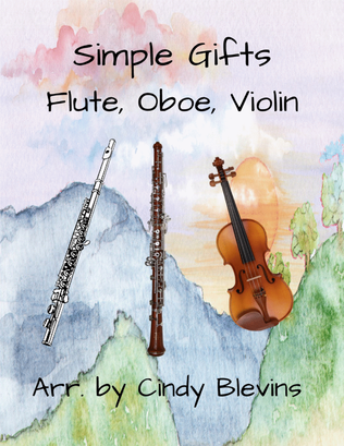 Book cover for Simple Gifts, Flute, Oboe and Violin