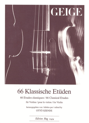 Book cover for 66 klassische Etuden