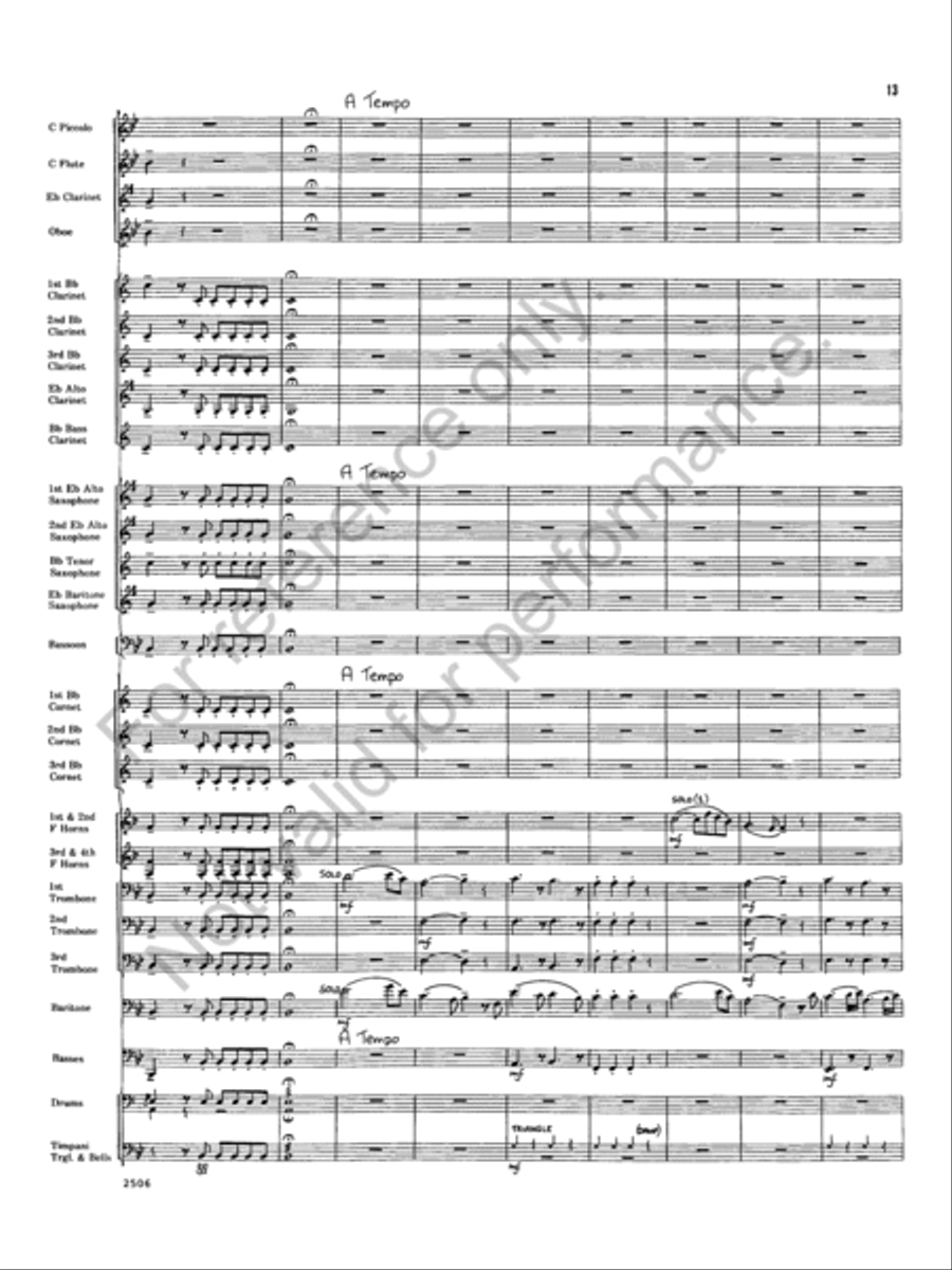 Armida Concert Band scores gallery preview page 13