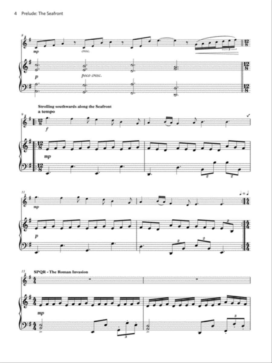 Prelude: The Seafront (Grade 5 List B8 from the ABRSM Descant Recorder syllabus from 2022) Soprano Recorder scores gallery preview page 4