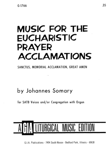 Music for the Eucharistic Prayer Acclamations