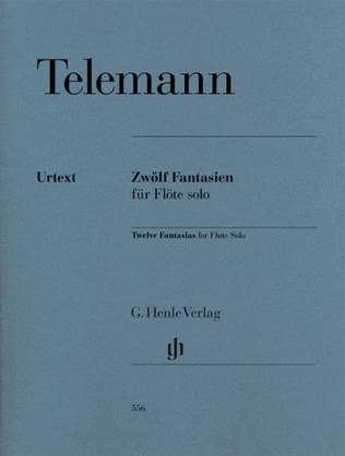 Book cover for Telemann - 12 Fantasias For Flute Solo Twv 40:2-13