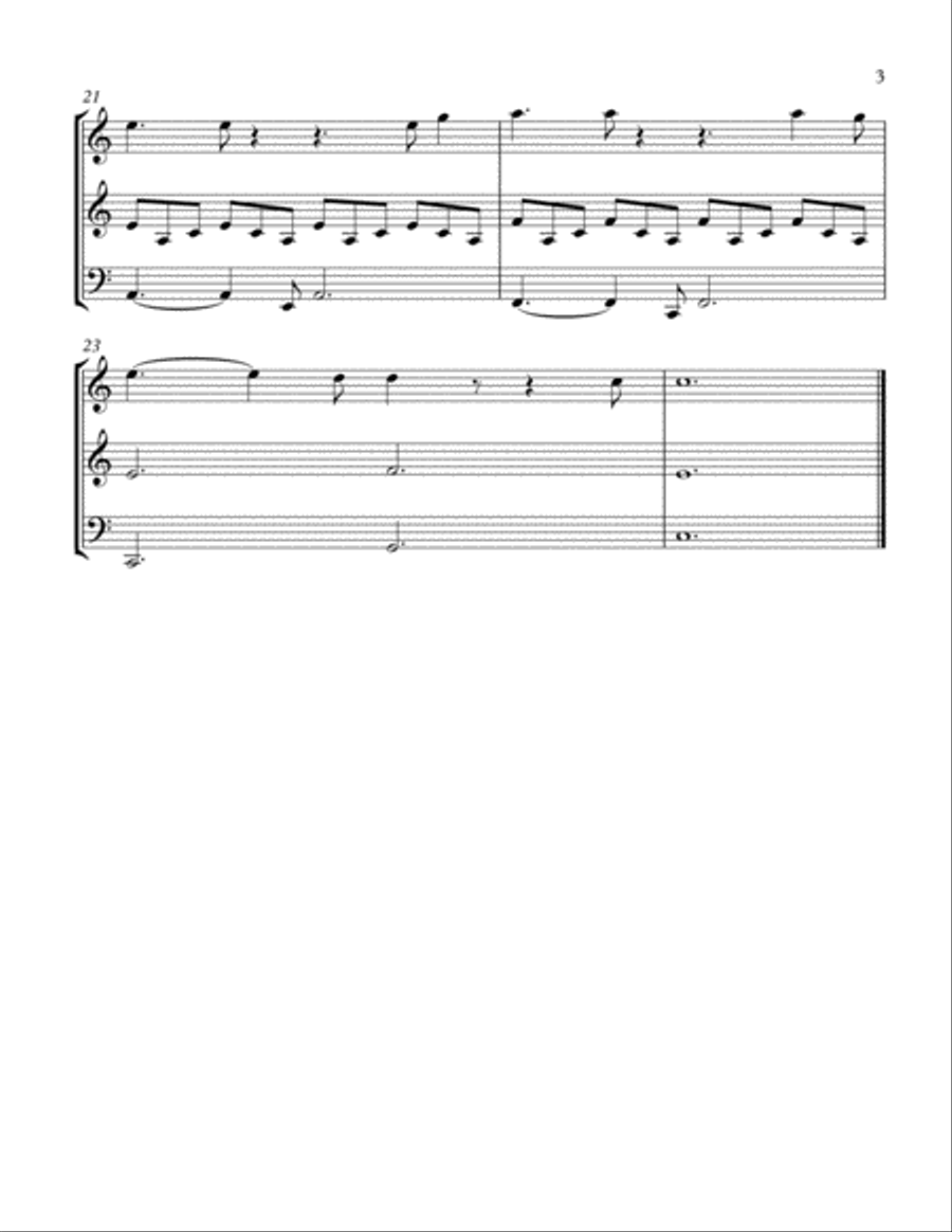 Hallelujah Hallelujah String Trio scores gallery preview page 4