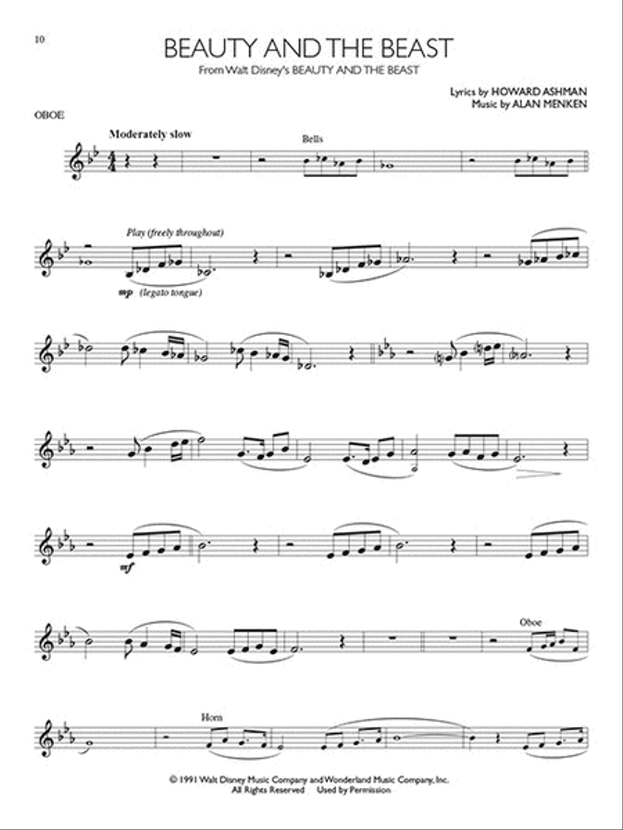 Disney Movie Hits for Oboe Oboe scores gallery preview page 4