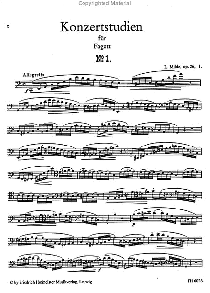 50 Konzertstudien, op. 26, Heft 1