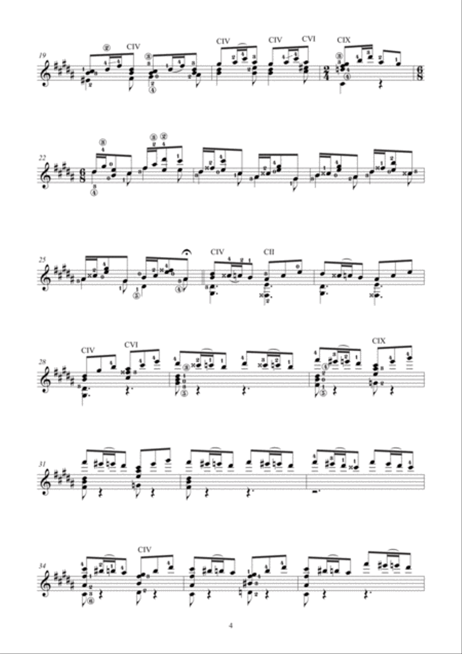 Scherzo para Guitarra (c.1933) Guitar scores gallery preview page 3