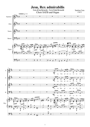 Jesu, Rex admirabilis - Choir SATB and organ