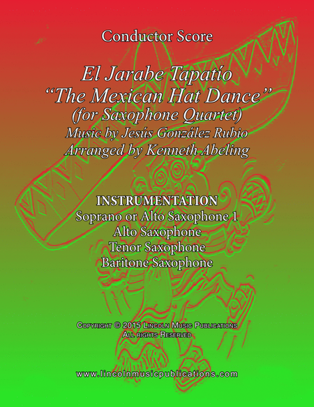 El Jarabe Tapatío - “Mexican Hat Dance” (for Saxophone Quartet SATB or AATB) image number null