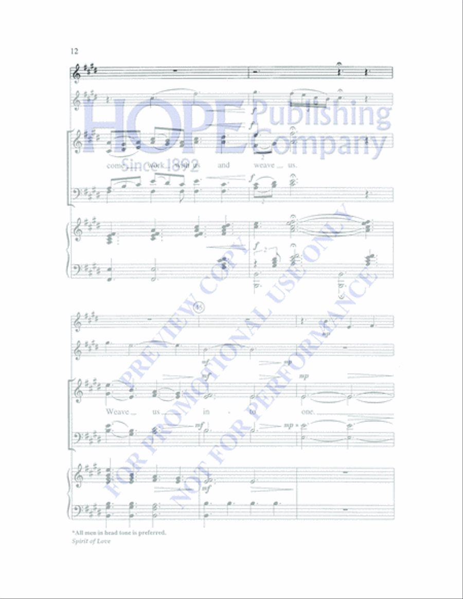 Spirit of Love 4-Part scores gallery preview page 12