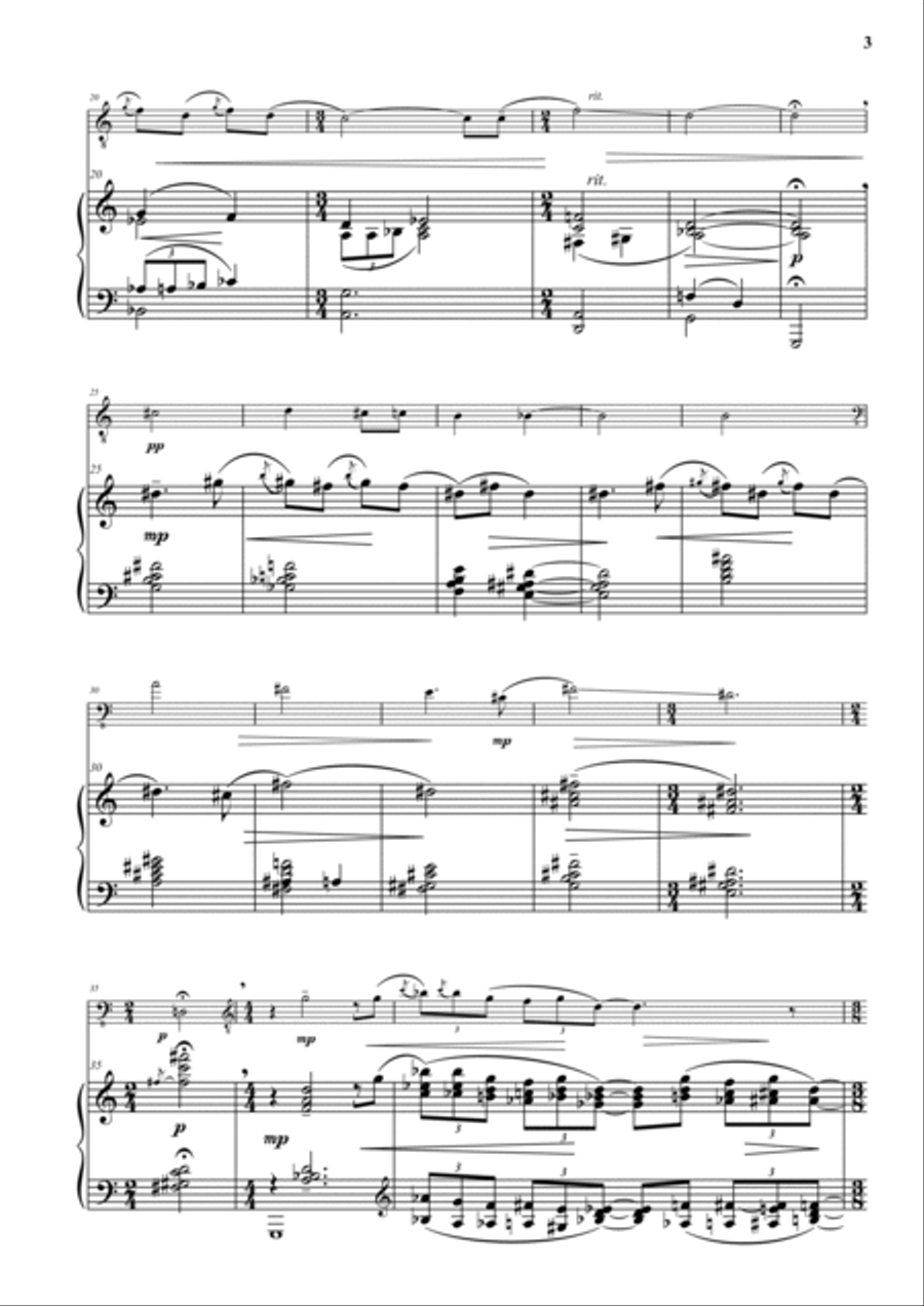 Suite Peruana Chamber Music scores gallery preview page 3