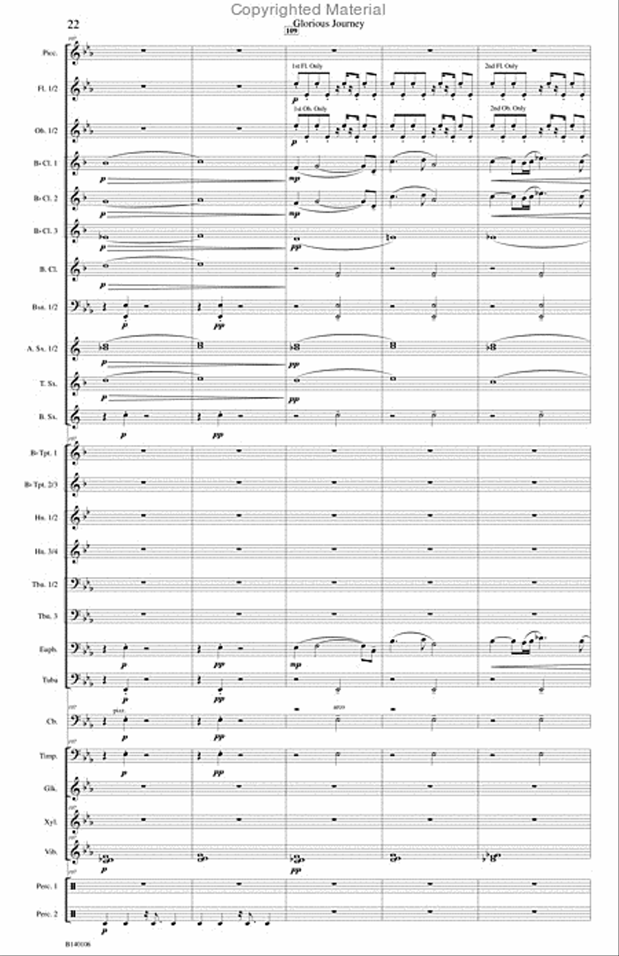 Glorious Journey Concert Band scores gallery preview page 25