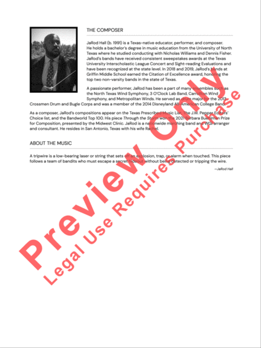 Tripwire Concert Band scores gallery preview page 3