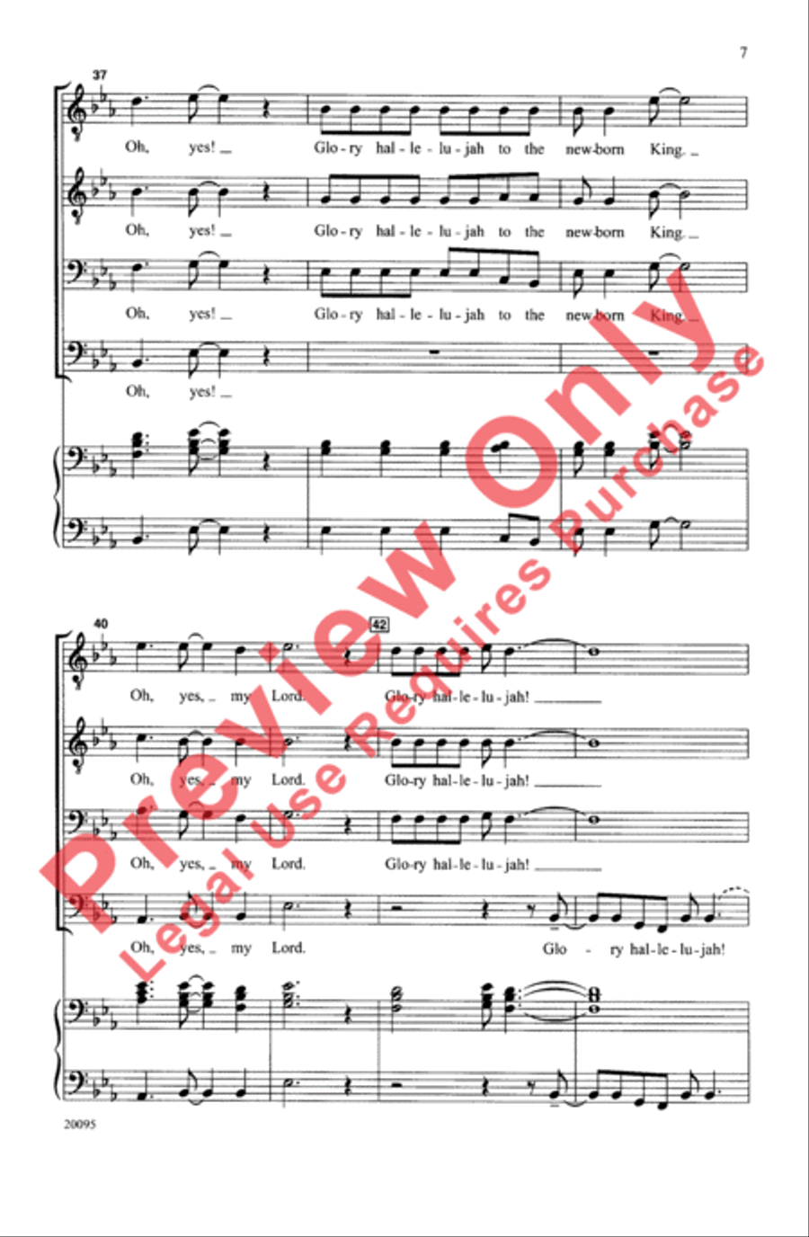 Good News! (A Christmas Spiritual) Men's Choir scores gallery preview page 7