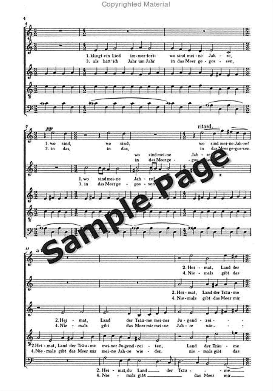 Poos H Sing Mir O Nachtigall SSATBB scores gallery preview page 4
