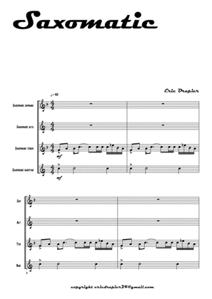 SAXOMATIC for Saxophone Quartet (SATB)