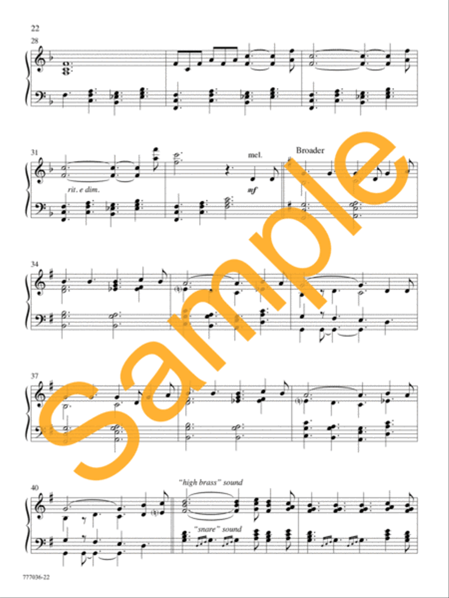 Thy Presence, My Light Piano Solo scores gallery preview page 20