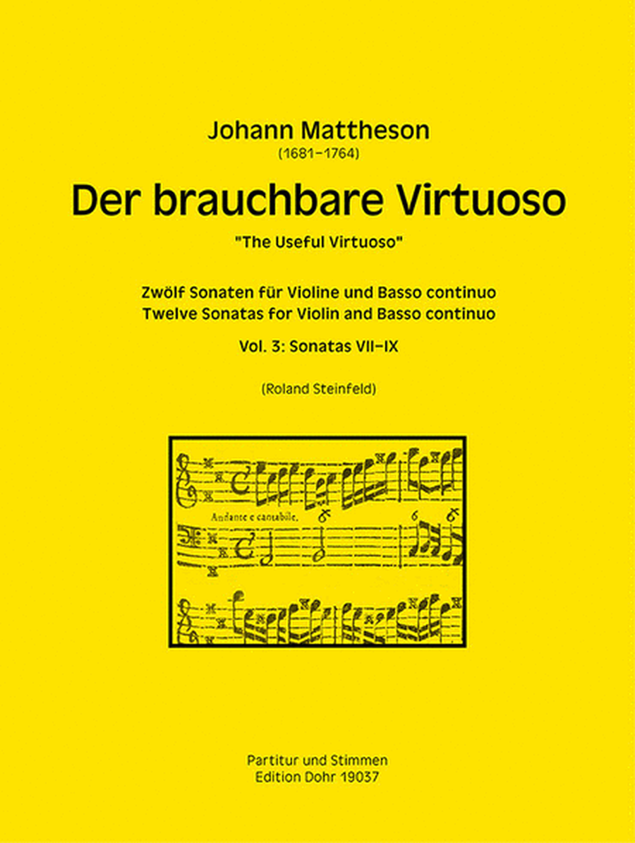 Der brauchbare Virtuoso für Violine und Basso continuo -Vol. 3: Sonaten VII-IX-