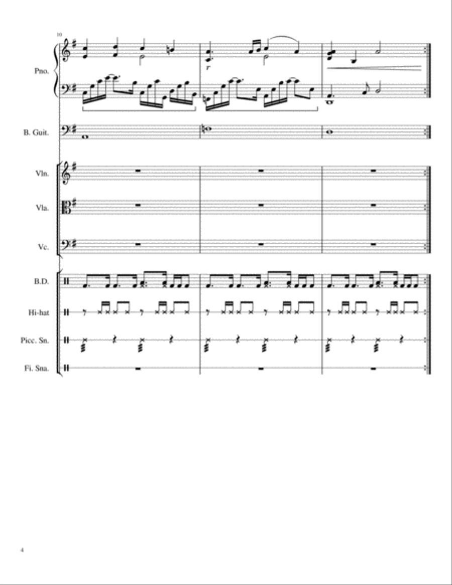 You're my inspiration Small Ensemble scores gallery preview page 4