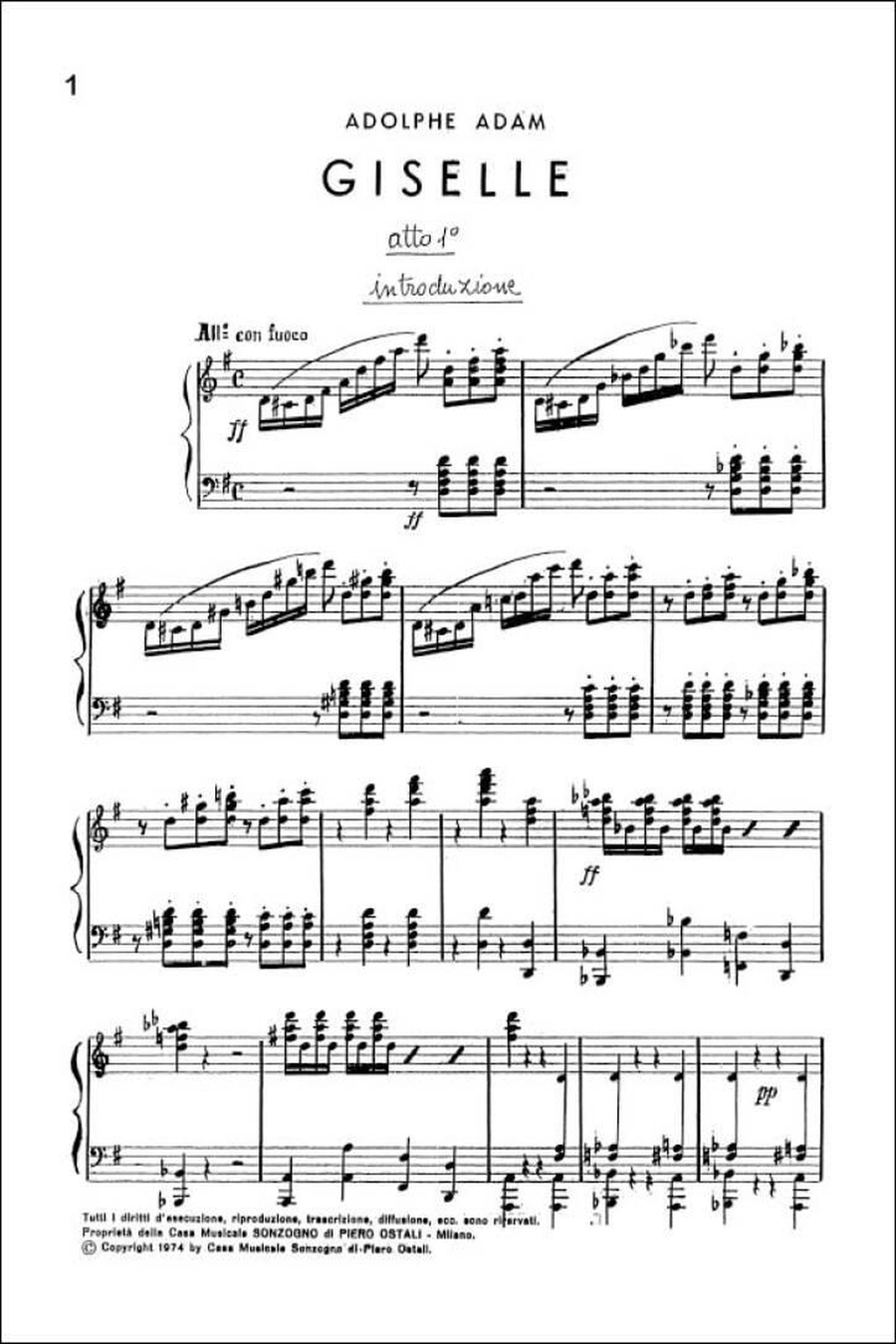 Giselle Piano Solo scores gallery preview page 2