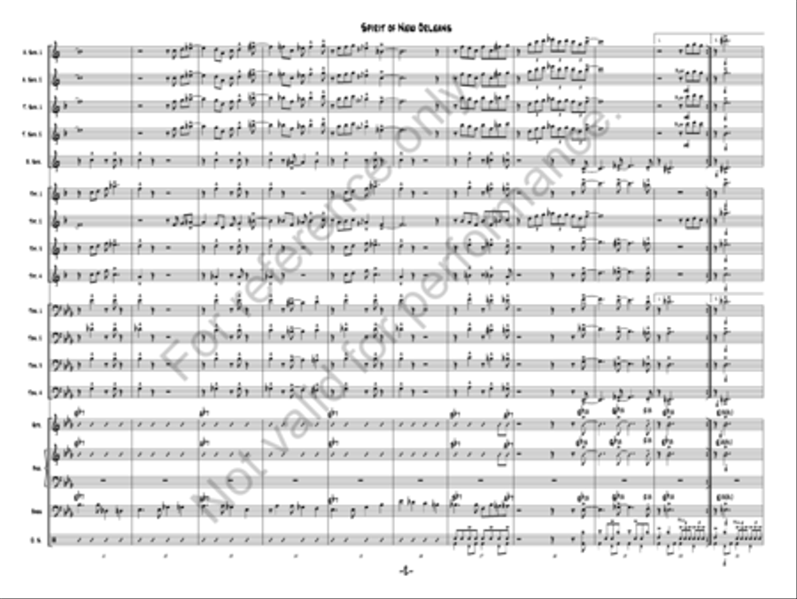 Spirit of New Orleans Spirit of New Orleans Jazz Ensemble scores gallery preview page 3