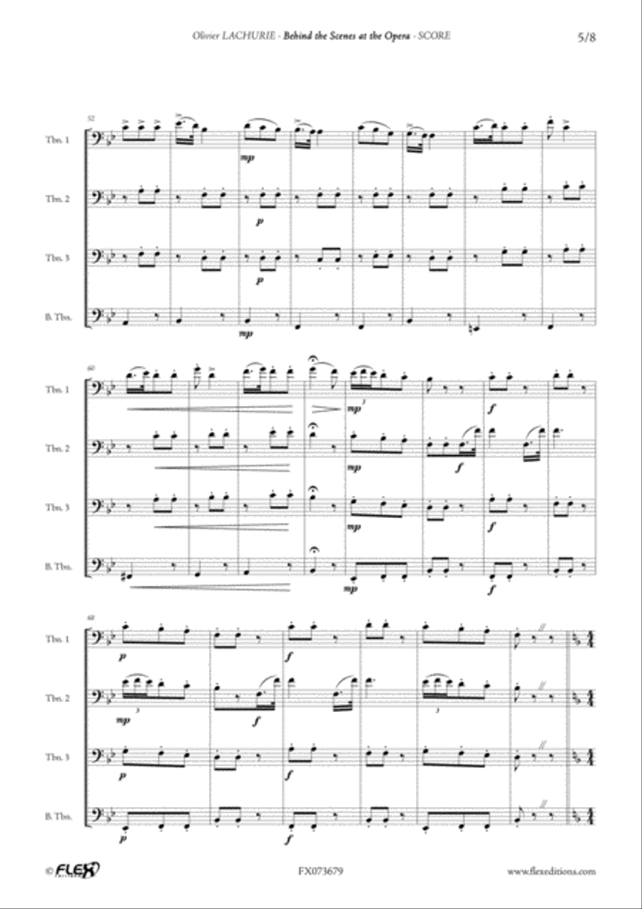Behind the Scenes at the Opera Trombone scores gallery preview page 5