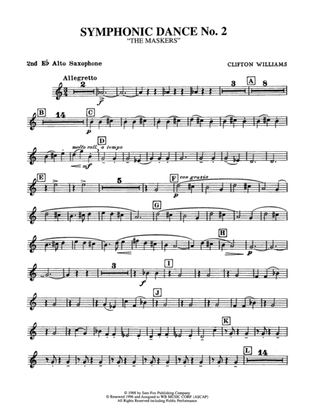 Symphonic Dance No. 2: 2nd E-flat Alto Saxophone