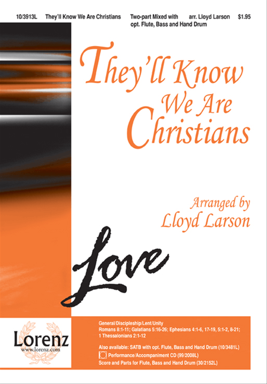 They'll Know We Are Christians 2-Part scores gallery preview page 1