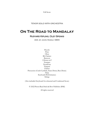 Book cover for On The road To Mandalay for Tenor and Chamber Orchestra