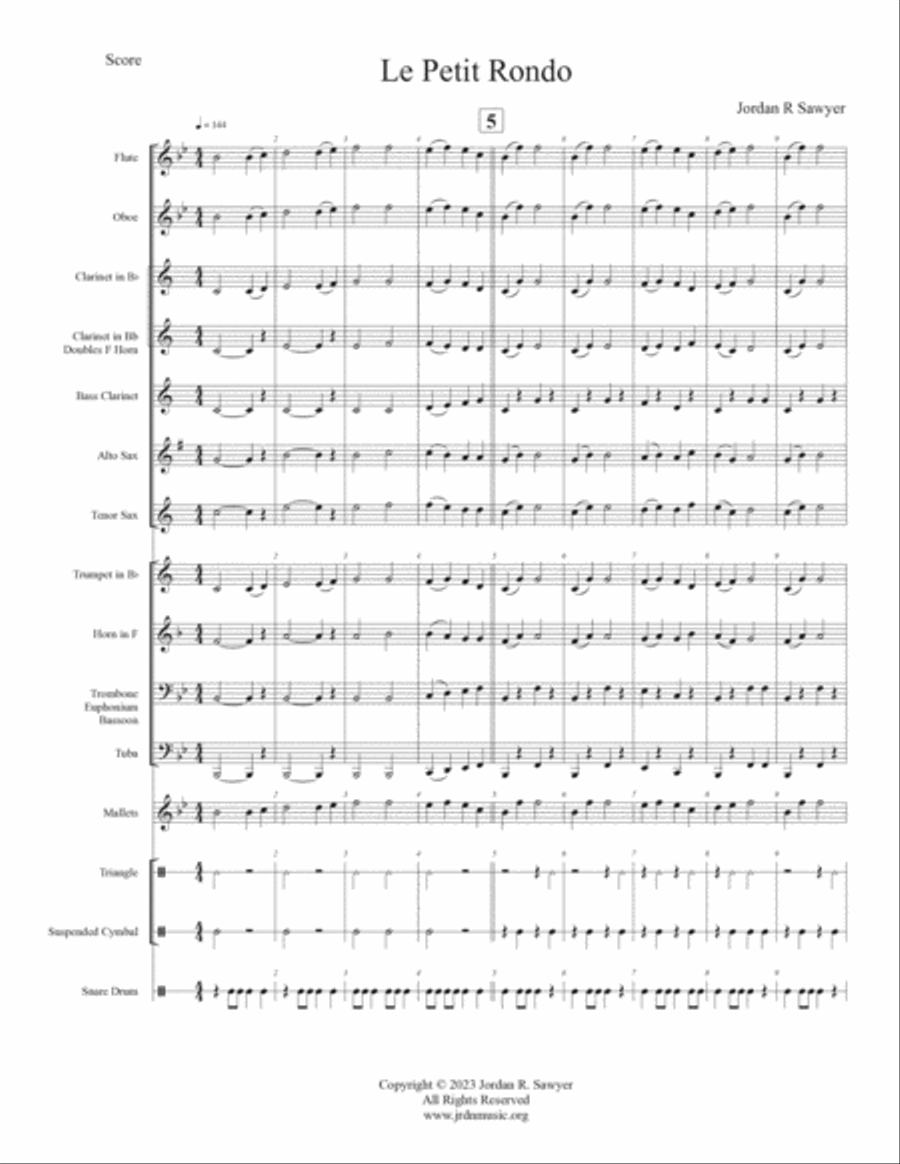 Le Petit Rondo Concert Band scores gallery preview page 4